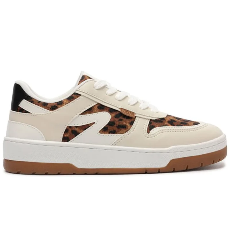Tênis street recortes branco E animal print C 30603 0004 0006 anacapri