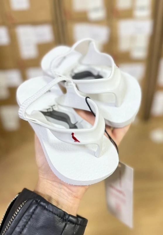 CHINELO ABA FINA BEBE PICA PAU TRIPLO ELÁSTICO MENINO RESERVA MINI Branco / 21/22
