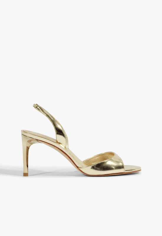 Scarlett Sling Mid Metallic Sandal 7 / Gold / Metallic