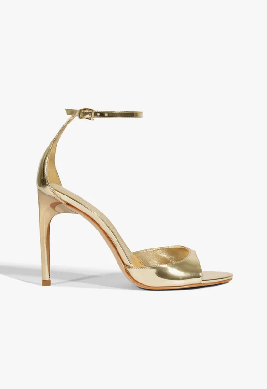 Scarlett Leather Sandal 7 / Platinum / Metallic