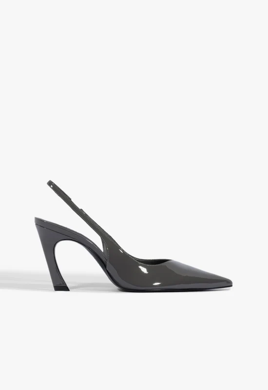 Lexi Sling Patent Pump 9.5 / Gray / Patent