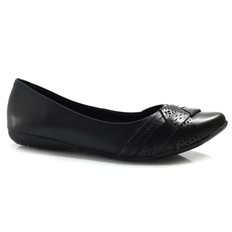 Sapatilha de Couro Feminina Bottero Preto 353325 40