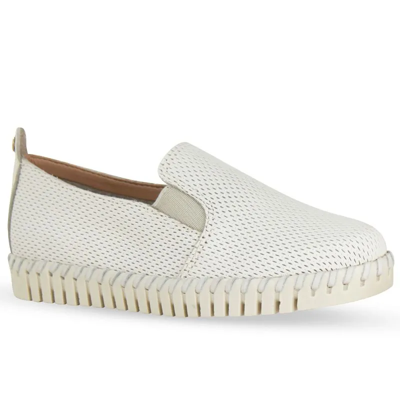 Sapato Twister Couro Veneza Off White 38