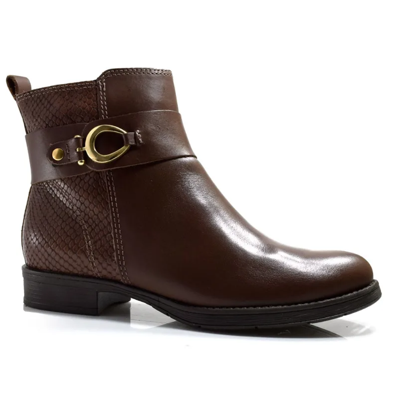 Bota de Couro e Cano Curto Bottero Marrom 361708 34