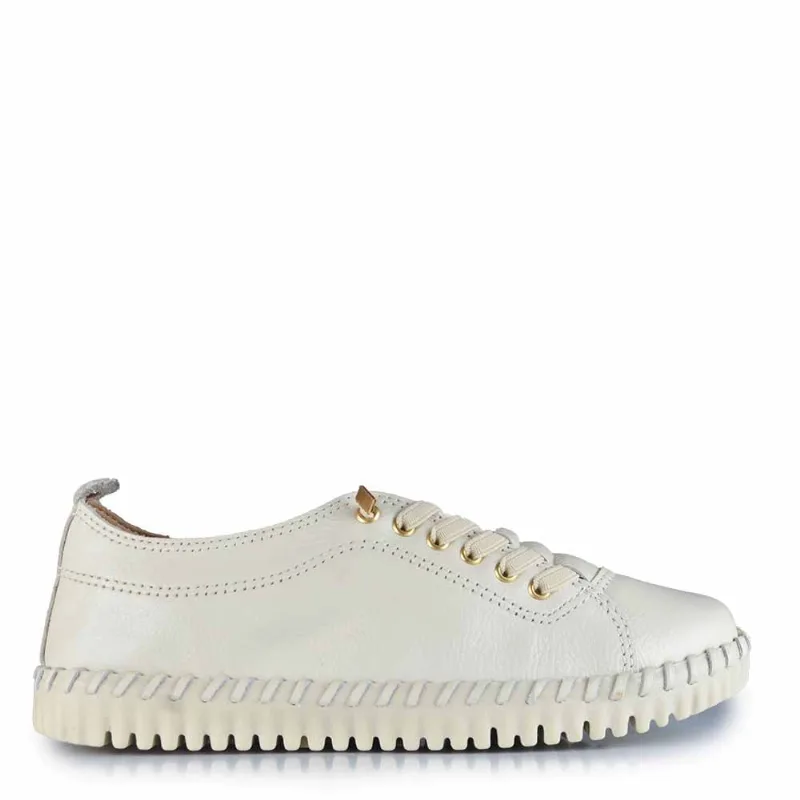 Tênis Casual Bottero Feminino Twister 374102 COURO OFF WHITE 38