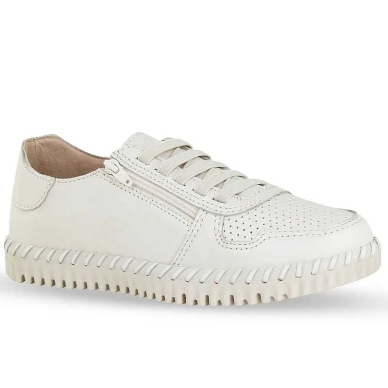 Tênis Twister Couro Burnish Off White 35