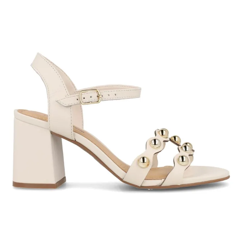Sandália Bottero Couro Off White Feminina 36
