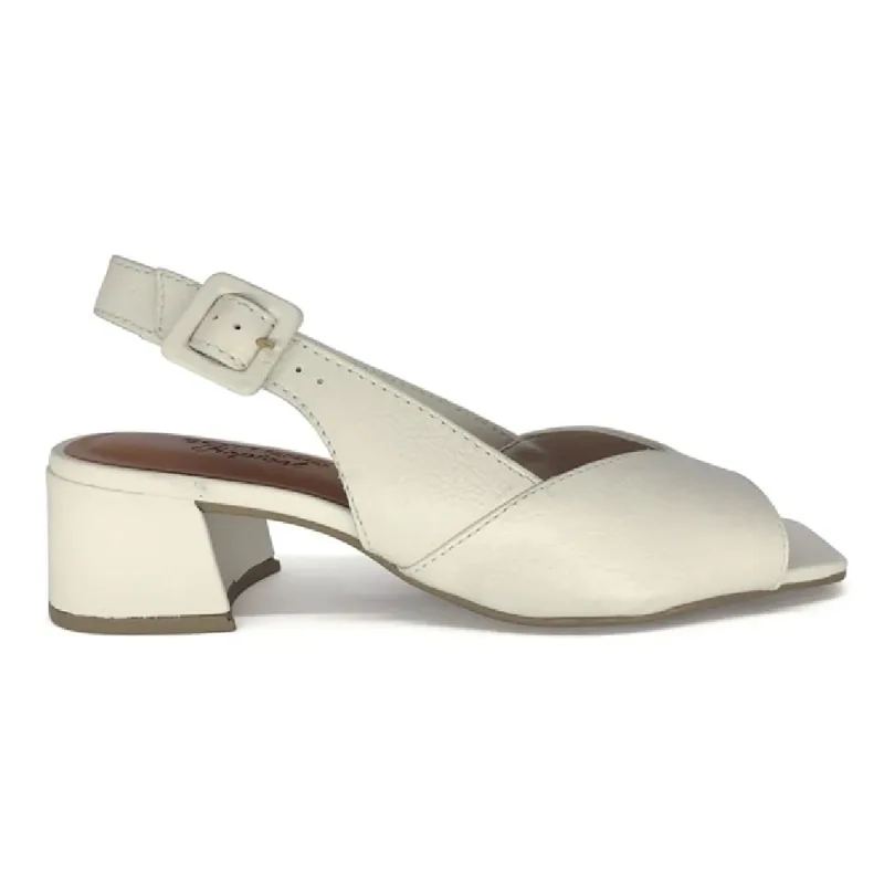 Sandália Fem Bottero Salto Grosso Couro Off White 374004-11 38 / Branco