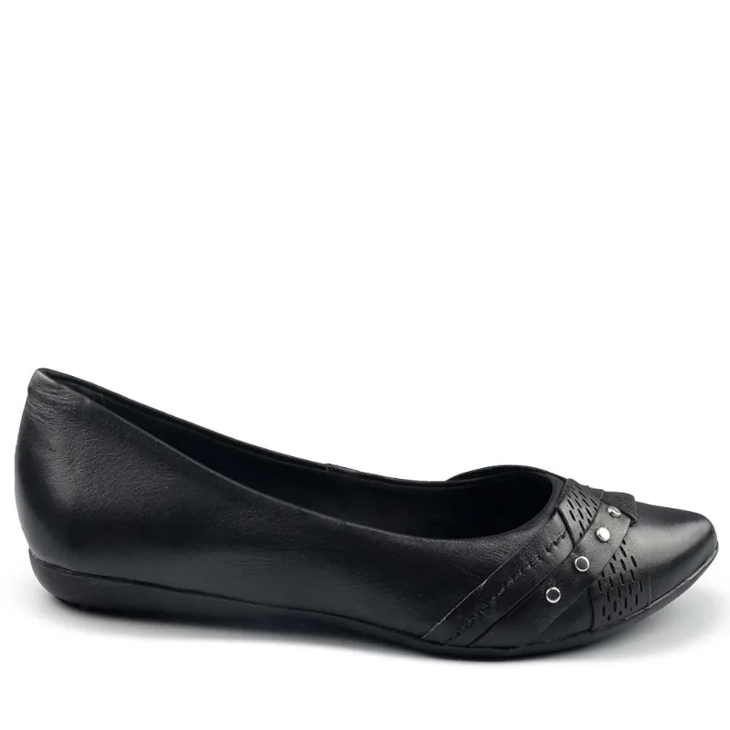 Sapatilha Bottero Feminina Botdogs 353329 COURO PRETO 37