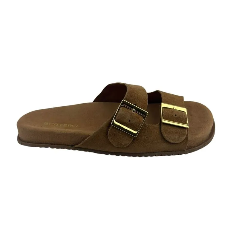 Chinelo Feminino Bottero 576693_7 Couro Camurça 37 / Marrom