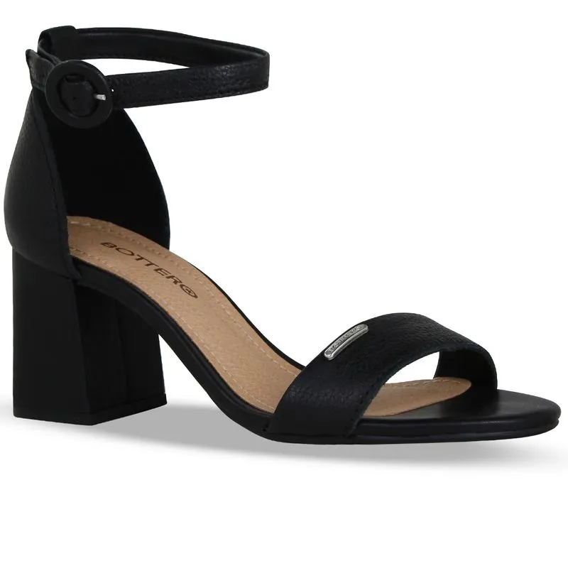 Sandália Couro Burnish Preto 40