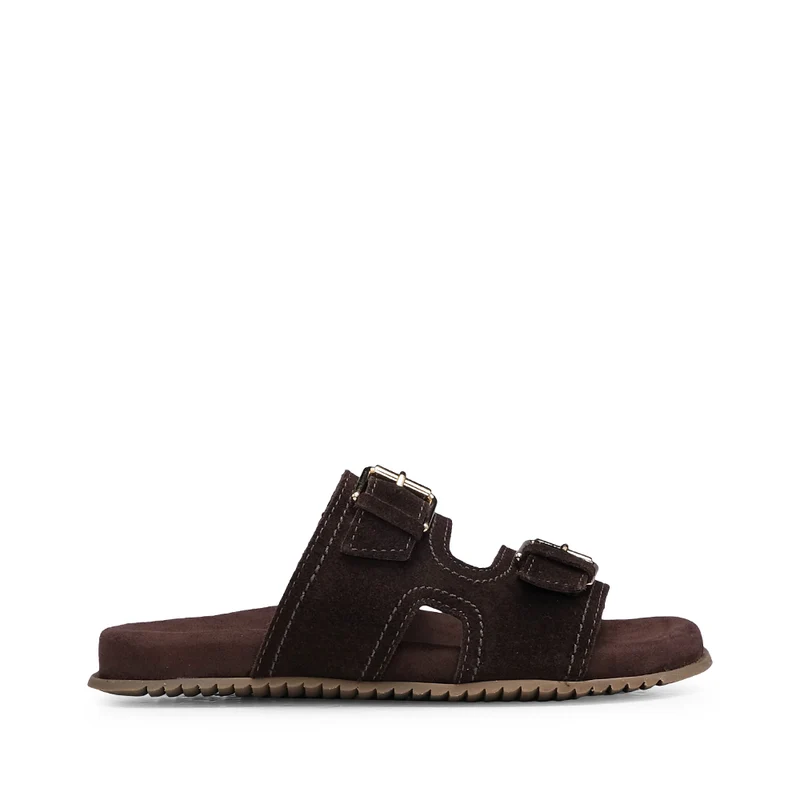 Chinelo Casual Mulher Camurça Castanho 38