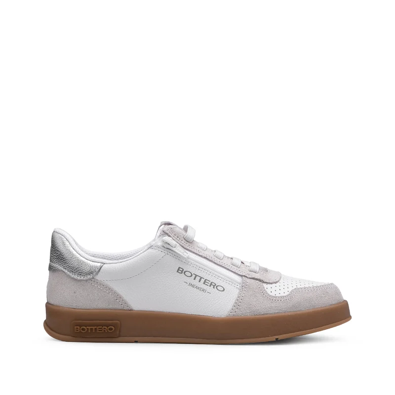 Sapatilha Casual Mulher Camurça Branco E Cinza 41