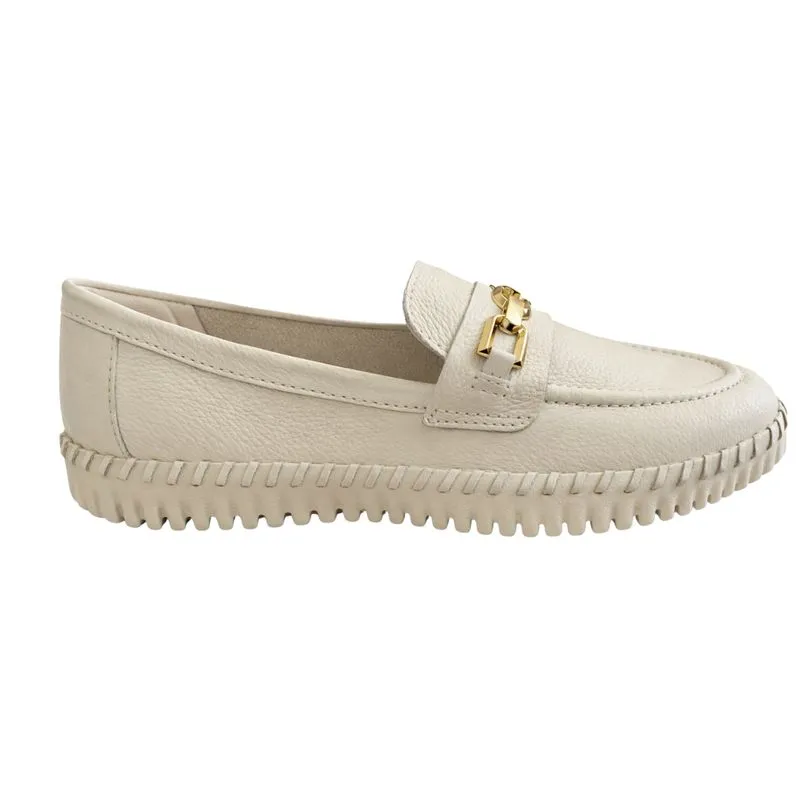 Mocassim Feminino Bottero 374111 Couro Burnish 39 / OFF WHITE