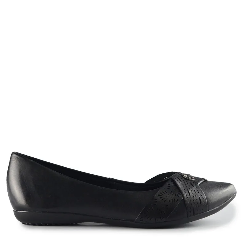Sapatilha Bottero Feminina 378501 COURO PRETO 35