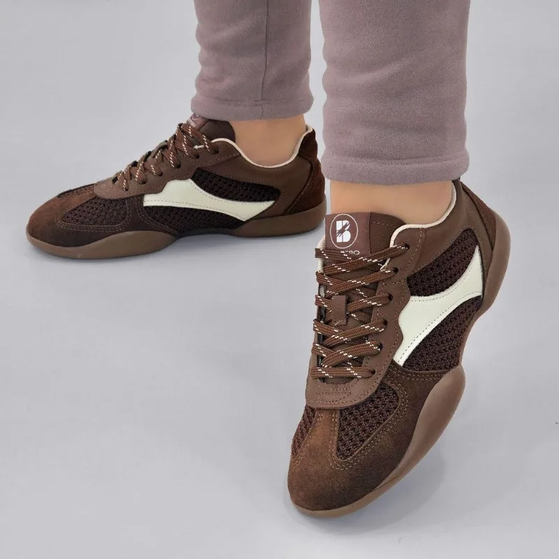 Tênis Bottero Feminino Casual Camurça e Tecido 382302 35 / Marrom