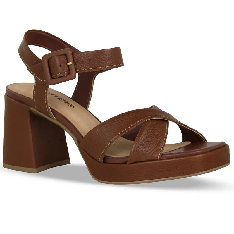 Sandália Couro Burnish Chocolate 37