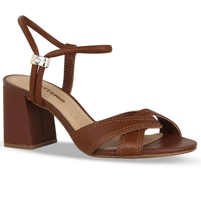 Sandália Couro Burnish Chocolate 40