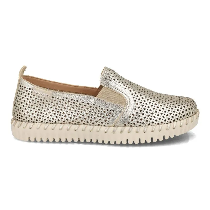 Tênis Slip On Bottero Casual Feminino Dourado 40