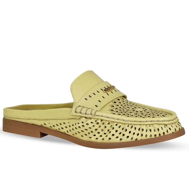 Sapato Couro Napa Toscana Amarelo Pastel 36