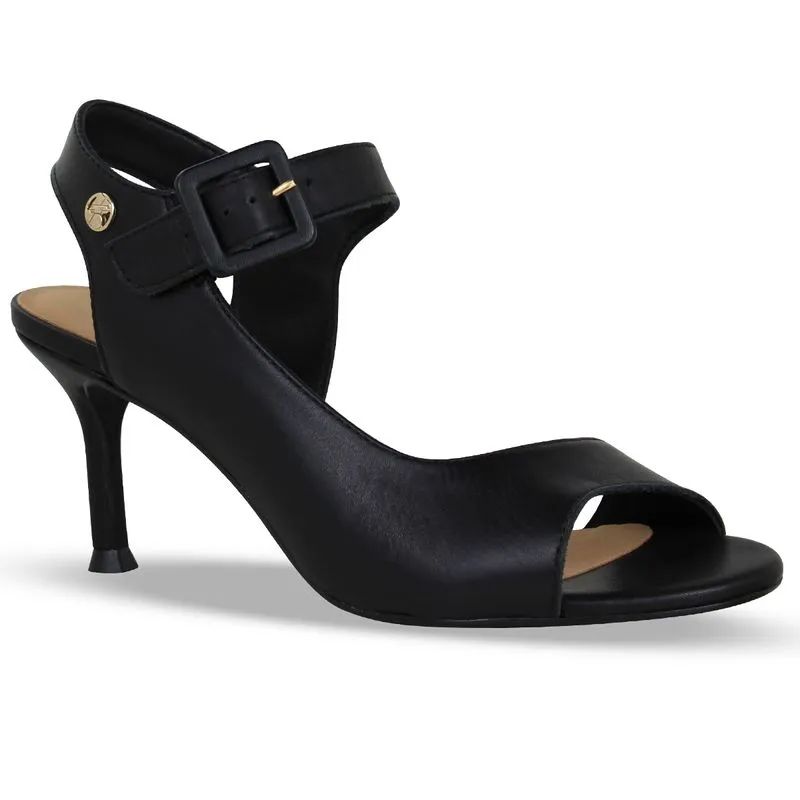 Sandália Couro Atanado Napoli Preto 35