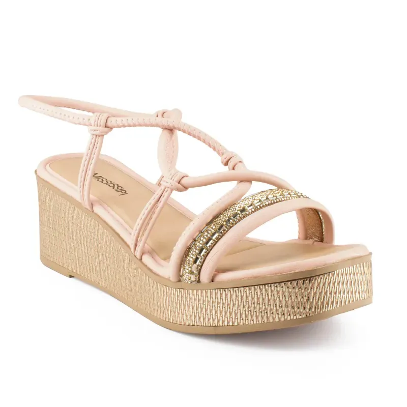 Sandália Mississipi Anabela Rosa 34