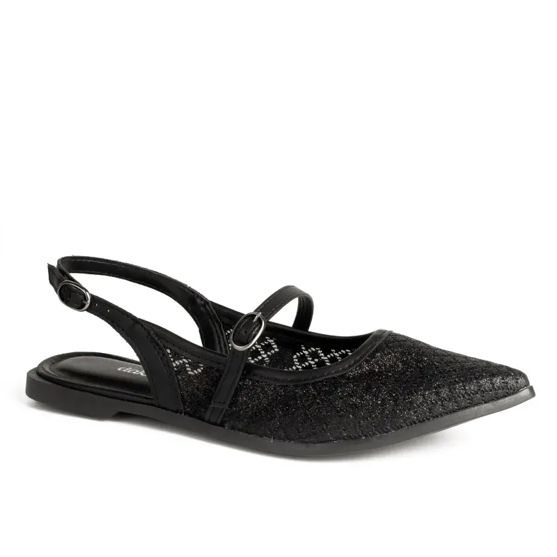 Sapatilha Dakota Slingback Preta 34