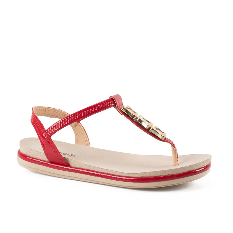 Sandália Mississipi Flatform Vermelha 35