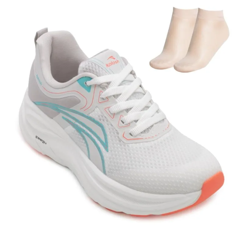 Tênis Kolosh BA Esportivo e Meia KL26-E0582 35 / Branco/Azul