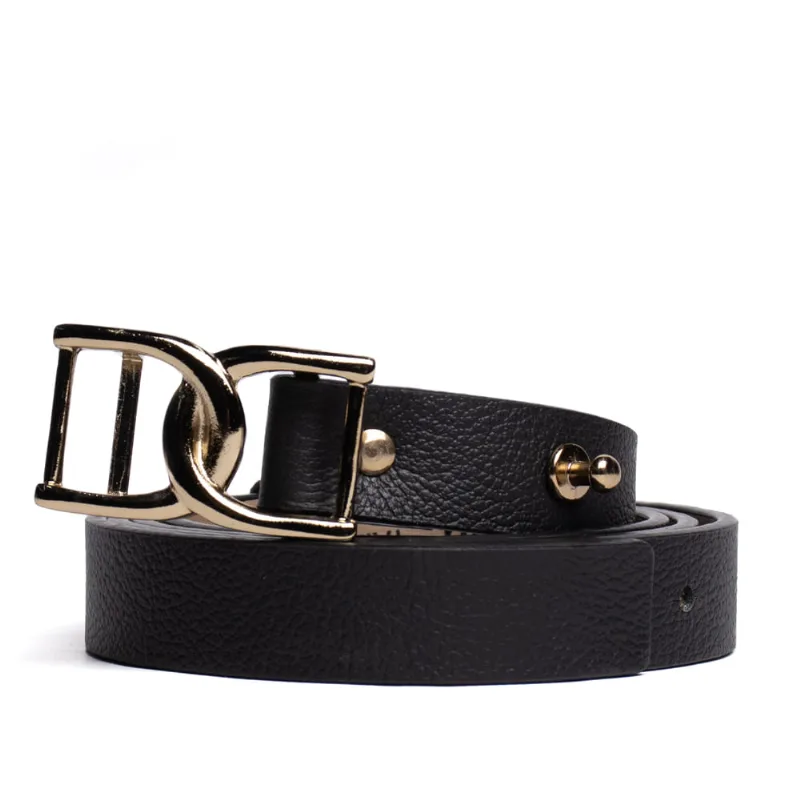 Cinto Feminino Dakota Couro Fivela Preto - 85
