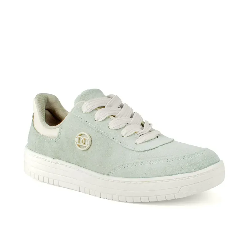 Tênis Dakota Casual em Couro Verde 35