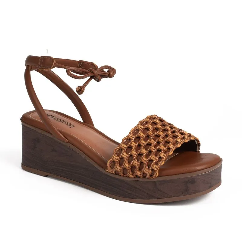 Sandália Mississipi Anabela Caramelo 35