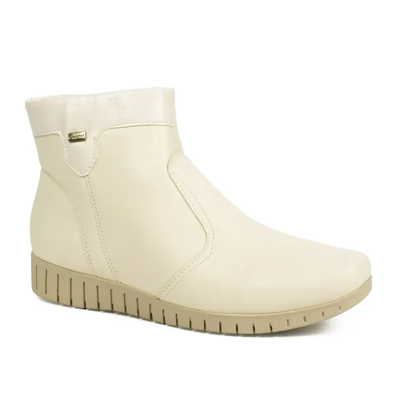 Bota Campesí de Cano Curto Bege 41