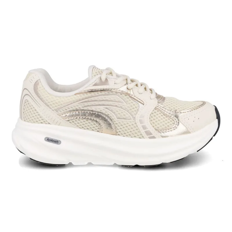 Tênis Casual Kolosh Feminino Creme 37