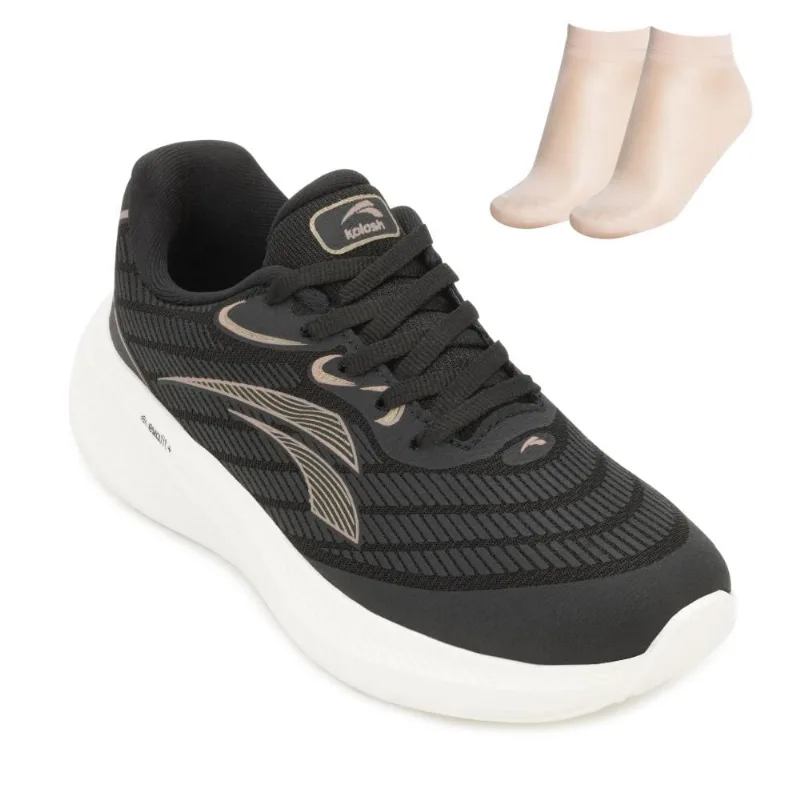 Tênis Kolosh e Meia KO25-E0402 36 / Preto/Rosê