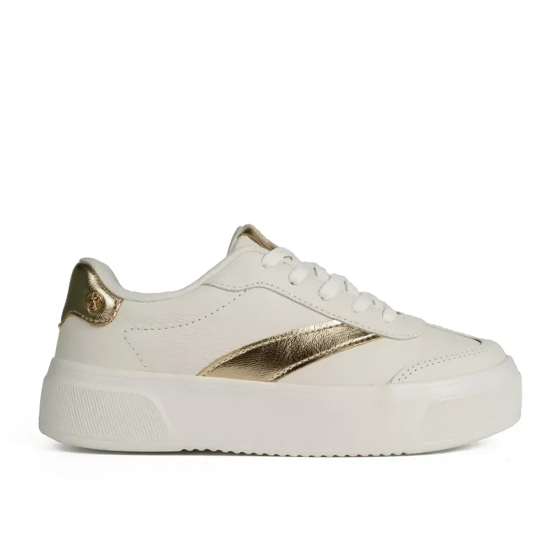 Tênis Kolosh Casual Flatform em Couro Branco 34