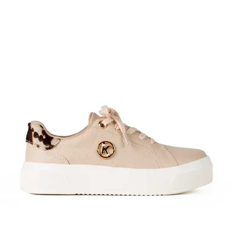 Tênis Kolosh Casual Flatform Bege 40