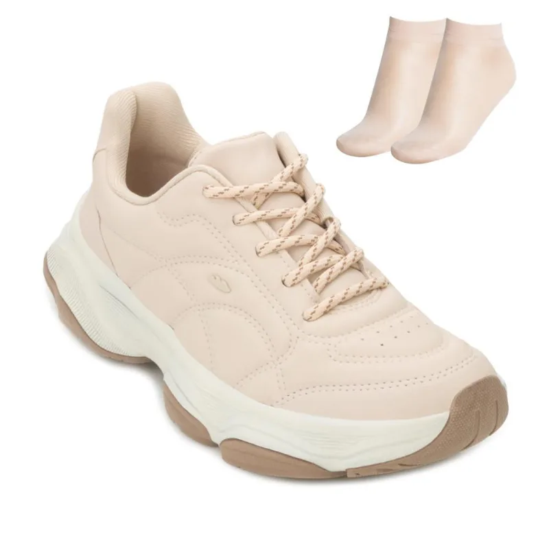 Tênis Dakota Casual e Meia DT25-D0732 34 / Bege