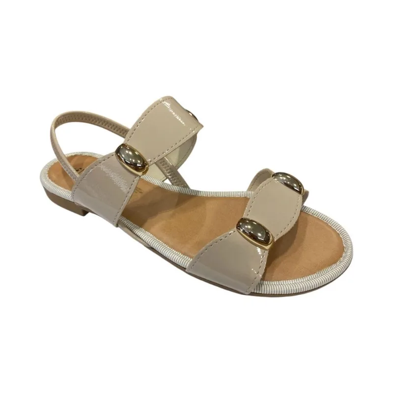 Sandália Fem Mississipi Rasteira Calce Fácil Creme MF292 35 / Creme