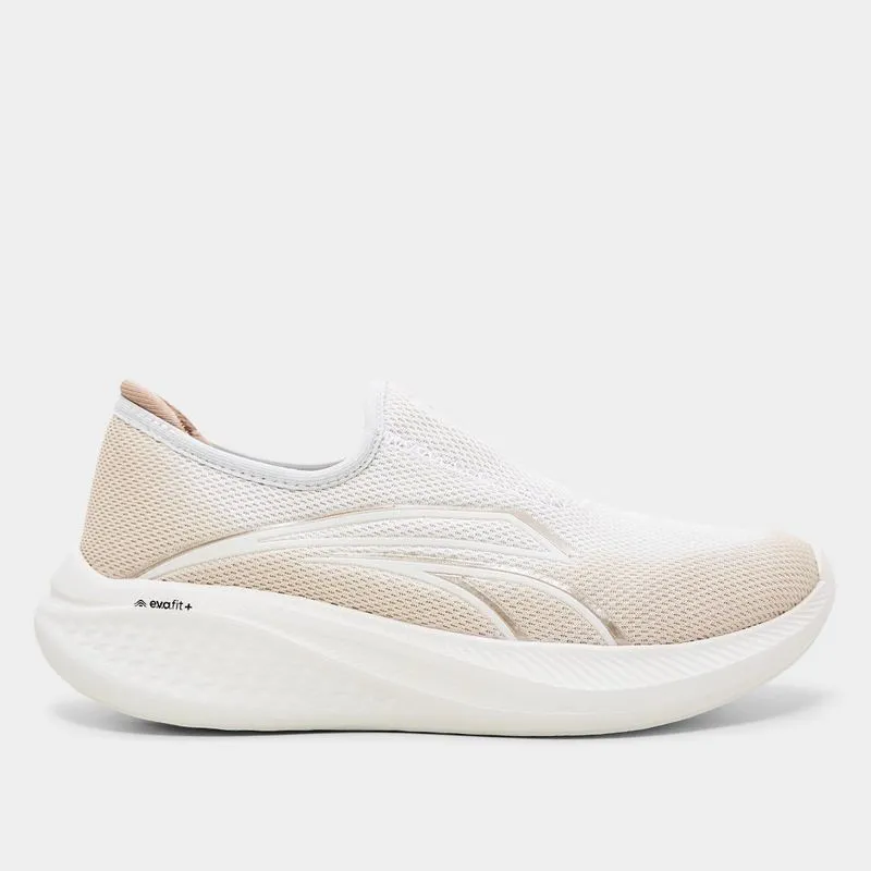 Tênis Kolosh Esportivo Byte Feminino - Feminino - Branco+Marrom