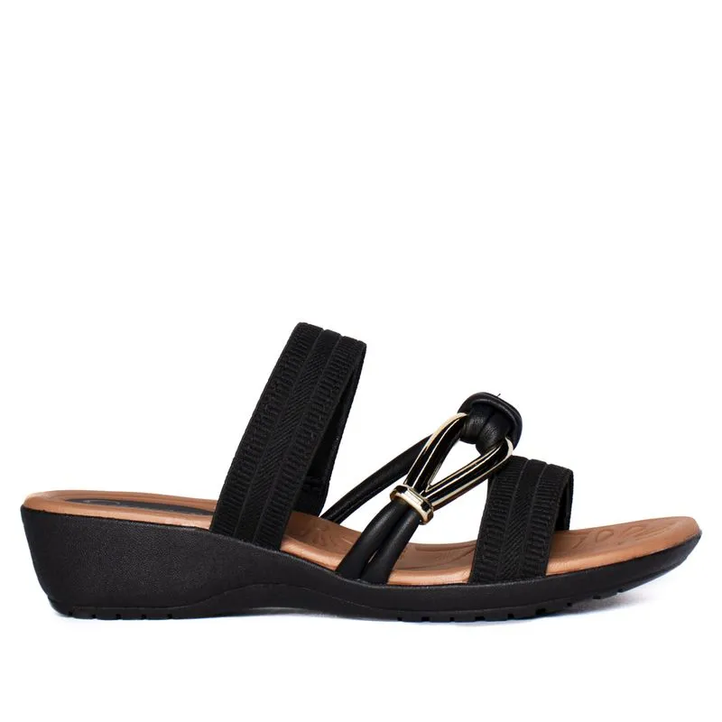 Tamanco Feminino Campesi Napa Elástico Preto - 34