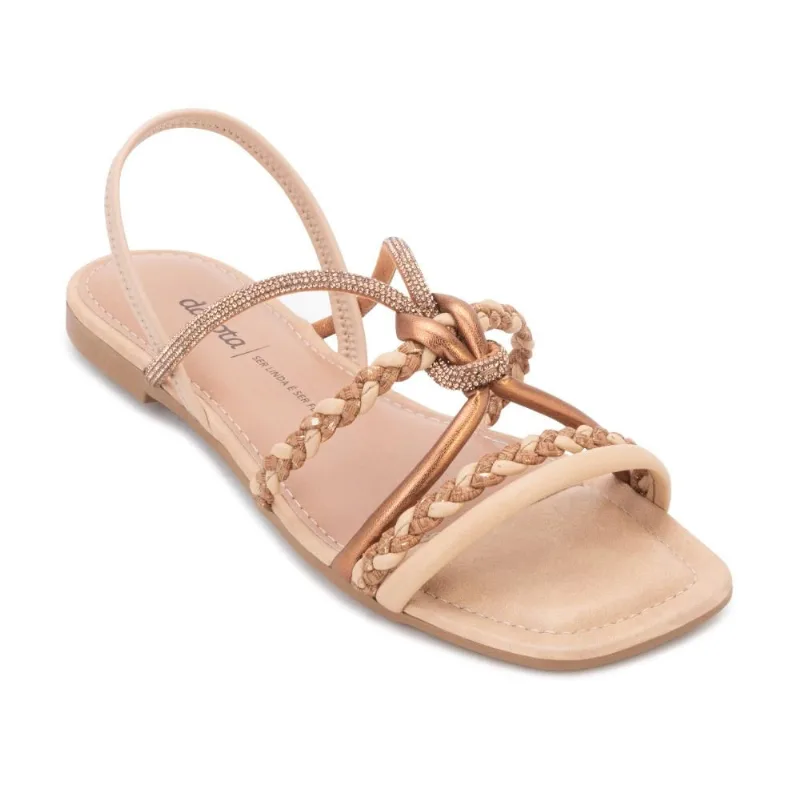 Sandália BC Rasteira Dakota DK25-Y9601 39 / Bege/Caramelo