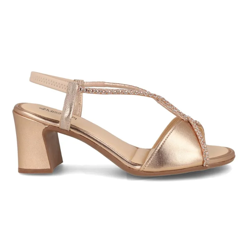 Sandália Mississipi Peep Toe Feminina Rosê 36 ROSE