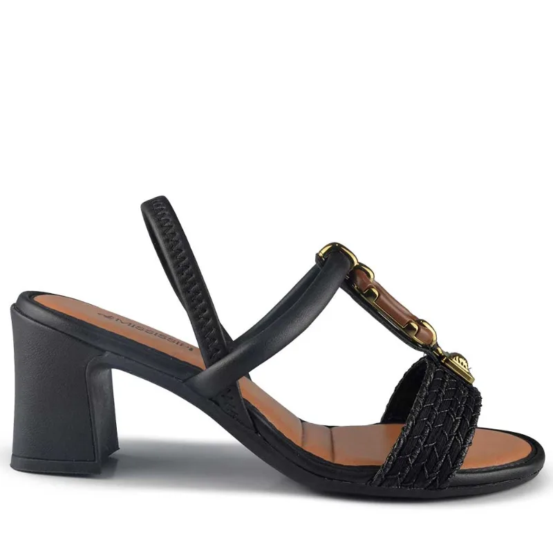 Sandália Salto Alto Mississipi Feminina MF921 006 PRETO/PRETO 34