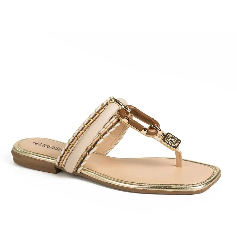 Chinelo Mississipi Bege 37