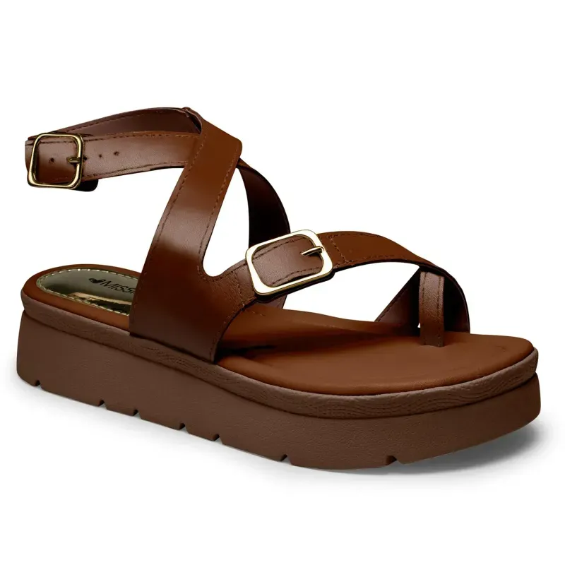 Sandália Mississipi Flatform Caramelo 34
