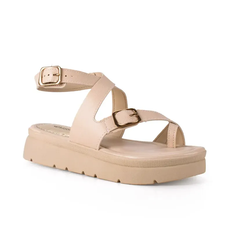 Sandália Mississipi Flatform Bege 34