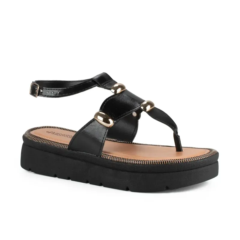 Sandália Mississipi Flatform Preta 35