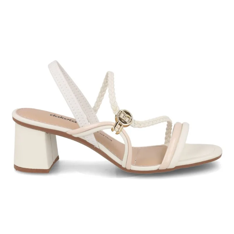 Sandália Dakota Salto Bloco Feminina Creme 38