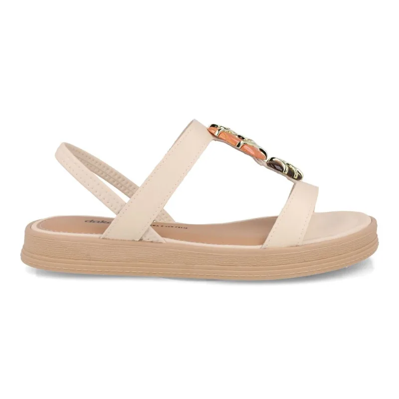 Sandália Dakota Papete Feminina Creme 40